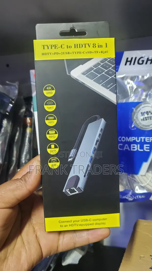 Type-C kwa HDMI/HDTV 8-in-1 Hub - 1