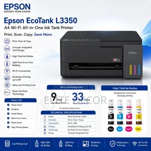 Epson EcoTank L3350 Wi-Fi Printer Yote-kwa-Moja