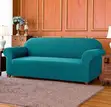 Vifuniko vya Sofa Rangi ya Turquoise Blue Plain - 1