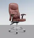 Generic Leather Brown Clerical Chair - 2