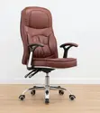 Generic Leather Brown Clerical Chair - 3
