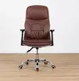 Generic Leather Brown Clerical Chair - 4