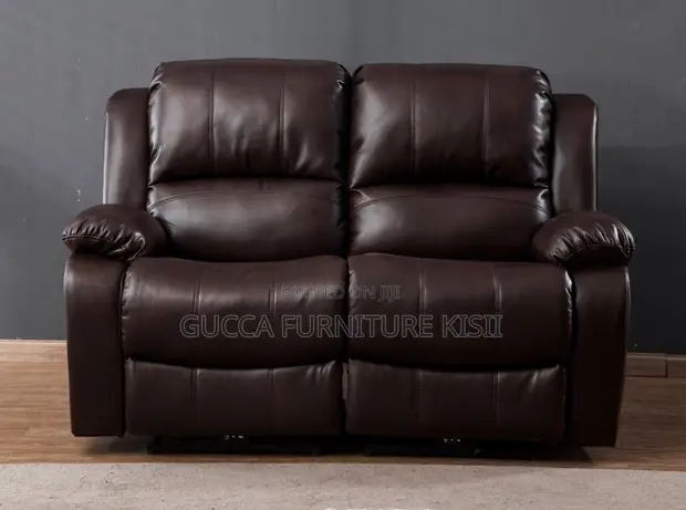 Kochi ya Recliner ya Executive ya Sehemu 5 - Ngozi ya Kahawia - 1