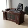 1.8m Mahogany Executive Office Desk - 2