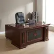 1.8m Mahogany Executive Office Desk - 3