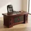 1.8m Mahogany Executive Office Desk - 5