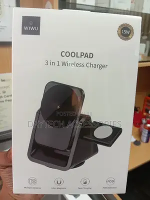 WIWU Wi-018 3-in-1 15W Wireless Charger