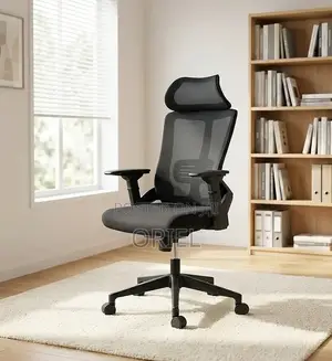 Ergonomic Swivel Office Chair - Black