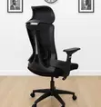Ergonomic Swivel Office Chair - Black - 3