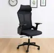 Ergonomic Swivel Office Chair - Black - 4