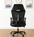 Ergonomic Swivel Office Chair - Black - 5