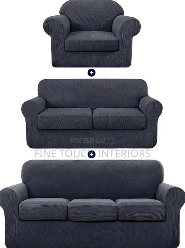 Plain Sofa Covers for 3, 2, 1 Seaters - 1