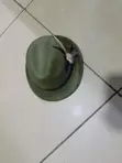 Green Small Brim Jungle Green Fedora Hat - 1