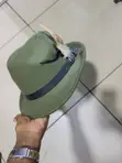 Green Small Brim Jungle Green Fedora Hat - 2