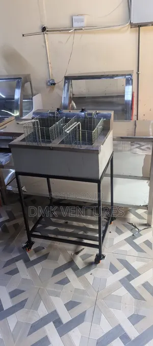 Ventures Stainless Steel Double Bowl Deep Fryer
