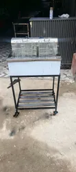DMK Wheeled Electric Double Chip Fryer - 2