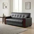 Sofa ya Ofisi ya Mtendaji ya Viti 5 - Ngozi Nyeusi - 5