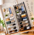 5-Tier Shoe Rack Organizer with 8 Hooks - 2