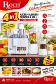 Roch 4-in-1 Juicer, Blender, Grinder & Food Processor (250-450W) - 2