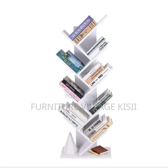 9-Tier Wooden Office Bookshelf - 1