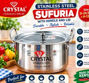 Crystal Stainless Steel Sufuria (5L)