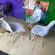 Brand New Round Glass Dining Table - Eames Style - 2