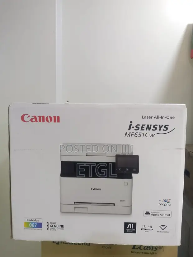 Canon i-SENSYS MF651Cw Wireless Colour 3-in-1 Printer ya Laser - 1