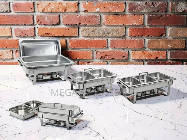 Chafing Dish ya Chuma cha Kutuo cha 11L Triple - 1