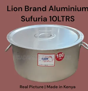 Lion Brand Aluminum Sufuria with Lid (100L)