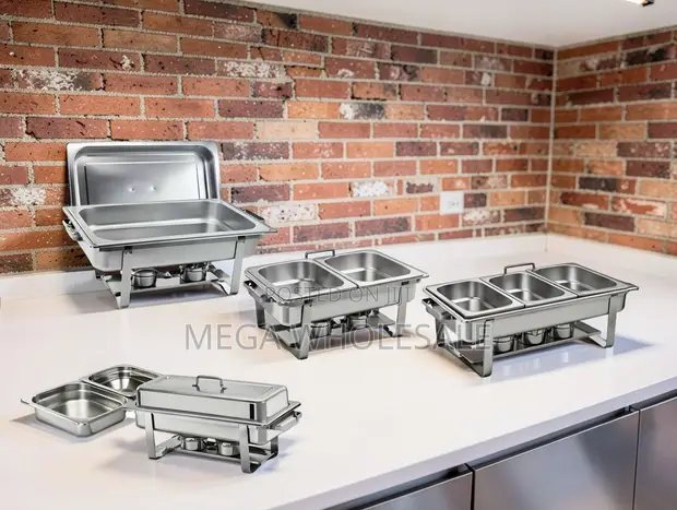 11L Stainless Steel Triple Chafing Dish - 1
