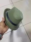 Sall Brim Jungle Green Fedora Hat - 1