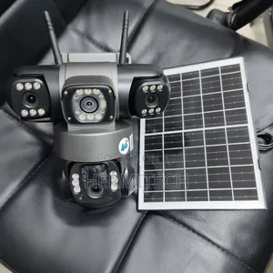 CCTV ya Solar ya 4G yenye Lensi Tatu na Upeo Mpana