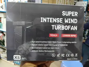 X6 Super Intense Wind Turbofan Air Duster ya Umeme Inayochajiwa kwa USB