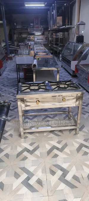 Glitter Pure Stainless Steel Two Burner Gas Cooker