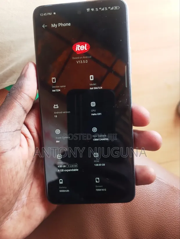 Itel S24 128GB Nyeupe - 1