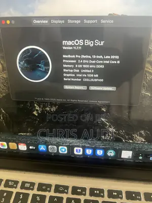 Apple MacBook Pro 13" Intel Core i5 8GB RAM 128GB SSD