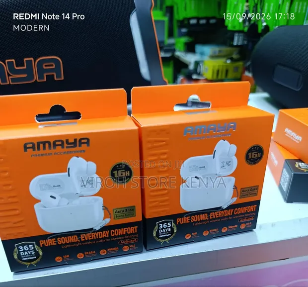 Amaya Airbuds 6 Earbuds Wireless - Saa 16 za Kucheza - 1