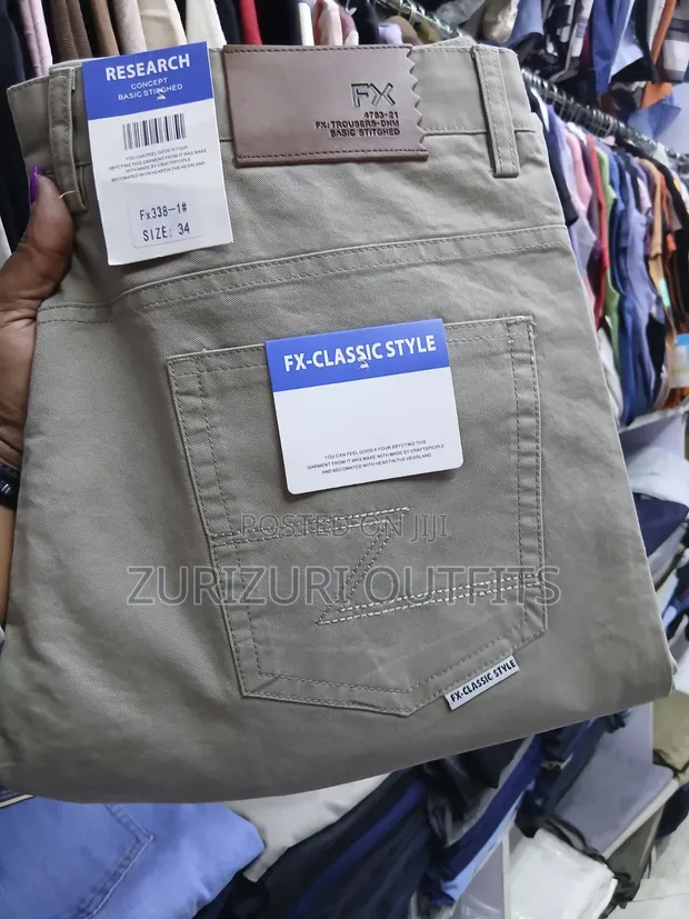Fox Brand Men's Khaki Trousers - 1