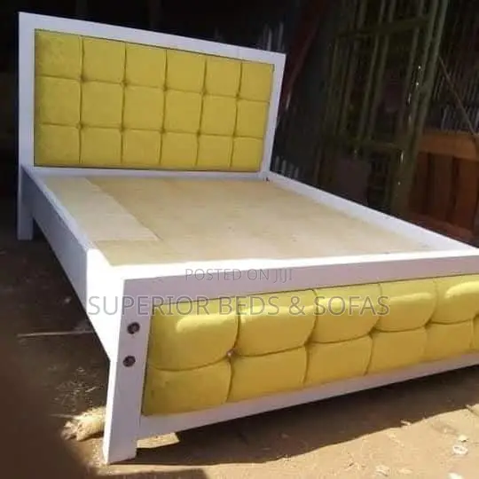 Superior Beds Kitanda cha 5x6 Njano chenye Gridi - 1