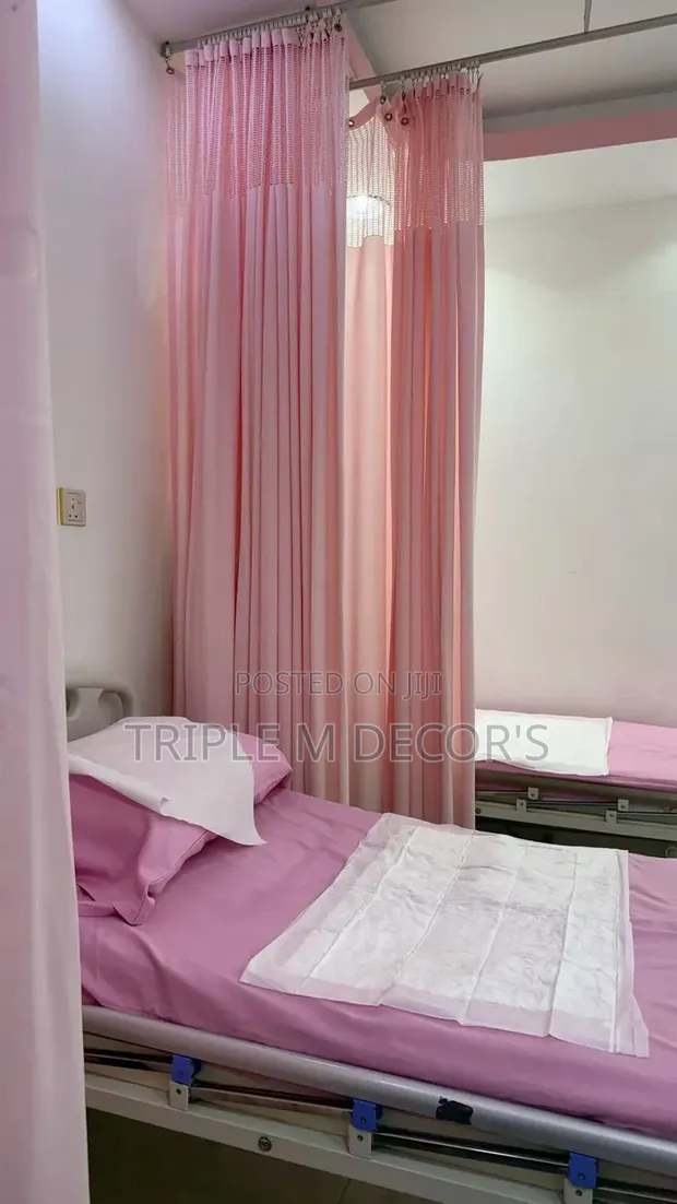 Pink Hospital Curtains - 1
