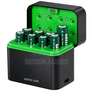 Green Lion Battery Dock Inachaji (4xAA + 4xAAA)