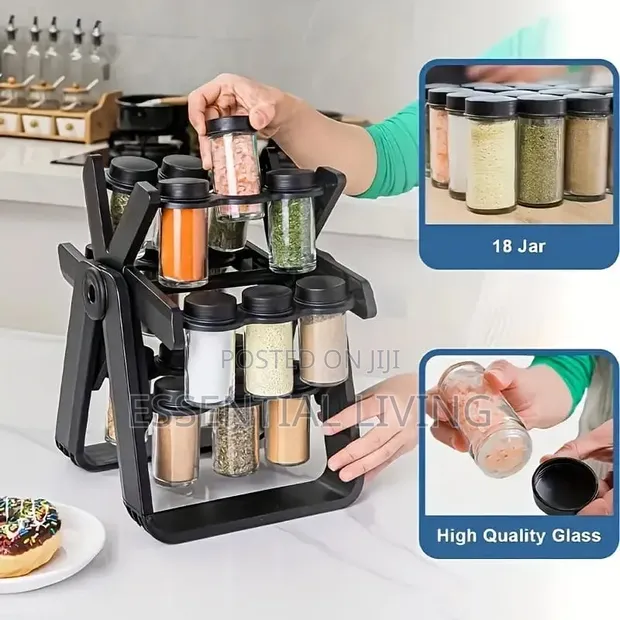 18 Jar Rotating Spice Rack Ferris Wheel - 1