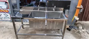 V Nature Two Taps Double Large Stainless Steel Sink