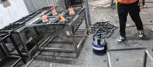DMK Chuma cha Kutolea Nje 4-Burner Gas Cooker