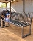 Outdoor Bench - 3 Seater, Portable - 2