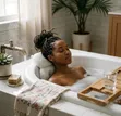 Bath Pillow for Neck Support - Waterproof Non-Slip - 2