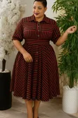 Kanzu ndefu ya Wanawake yenye Michirizi - 3