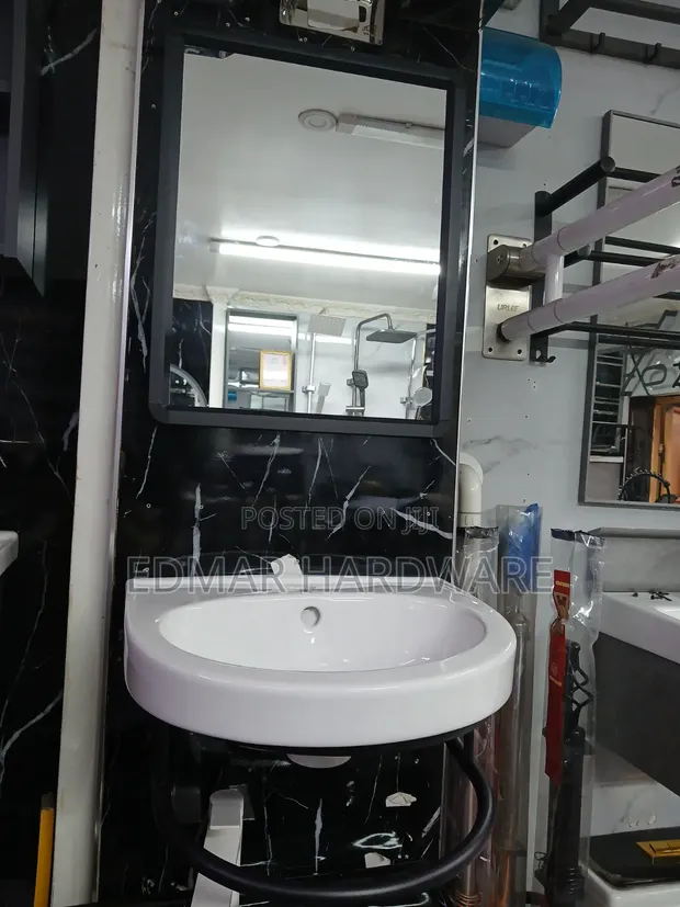 Brand New Aico Wash Hand Basin with Mirror - 1