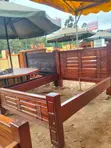 Handcrafted Solid Wood Bed Frame (Queen) - 2
