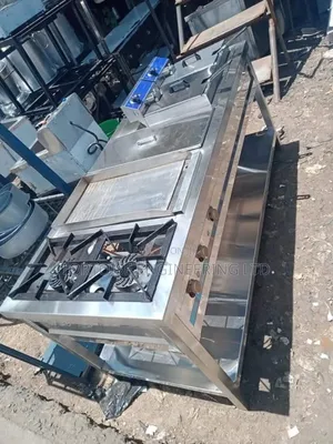 Combined Gas Cooker, Griddle & Deep Fryer
